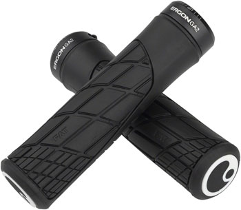 Ergon GA2 Fat Grips - Black, Lock-On Black PAA Grips