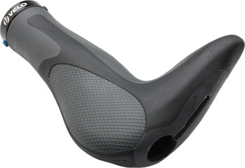 Velo Attune Grips - Black/Gray, Lock-On Black PAA Grips