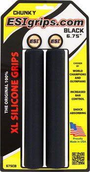 ESI XL Chunky Grips - Black EA Grips