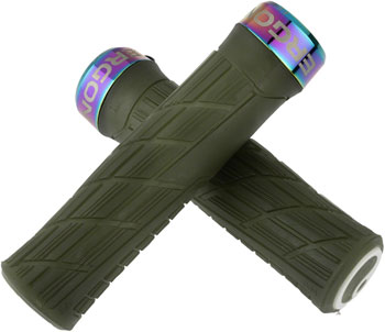 Ergon GE1 Evo Factory Grips - Frozen Moss/Oil Slick, Lock-On Moss/Oil Slick PAA Grips