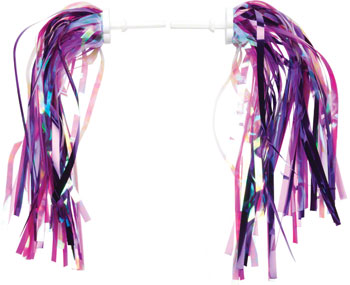 Dimension Kid's Bike Streamers: Pink/Purple~ Pair PAA Bicycle Streamer