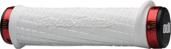 ODI Troy Lee Grips - White, Lock-On White EA Grips