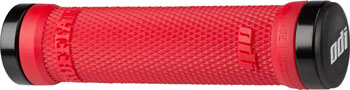 ODI Ruffian Grips - Bright Red, Lock-On Bright Red PAA Grips
