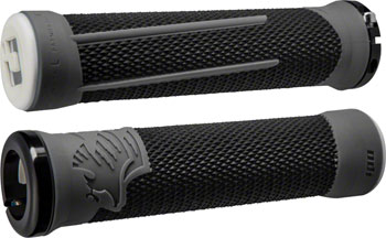 ODI AG2 Grips - Black/Graphite, Lock-On Black/Graphite PAA Grips