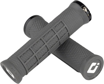 ODI Elite Flow Grips - Graphite Black, Lock-On Graphite Black PAA Grips
