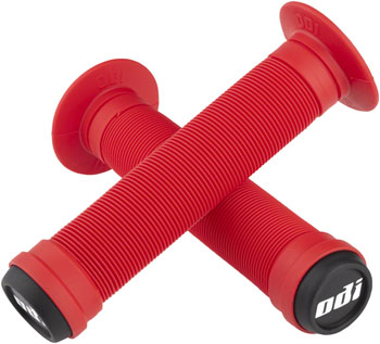 ODI Longneck ST Grips - Red, Flange Red PAA Grips