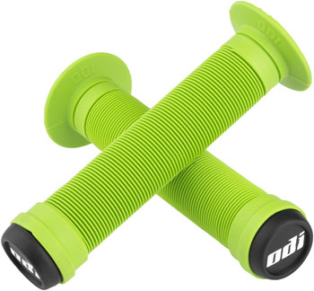 ODI Longneck ST Grips - Green, Flange Green PAA Grips