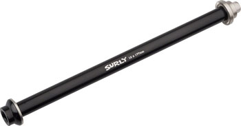 Surly Rear Thru-Axle - 12x177 mm, Stainless, Black EA Thru Axle