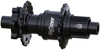 ONYX Racing Products Onyx Vesper Rear Hub - 12 x 148mm, 6-Bolt, Black, 28H, Micro Spline Black EA Rear Hub