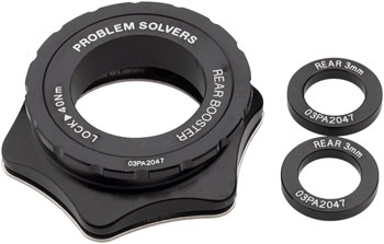 Problem Solvers Rear 6mm Booster Kit - Center Lock Hub EA Rear Axle Conversion Kit