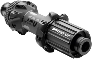 DT Swiss 180 EXP Rear Hub - 12 x 142mm, Center-Lock, HG 11 Road, Black, 24H, Straight Pull, 36pt Black EA Rear Hub