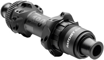 DT Swiss 180 EXP Rear Hub - 12 x 142mm, Center-Lock, XDR, Black, 24H, Straight Pull, 36pt Black EA Rear Hub