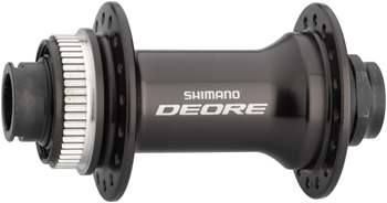 Shimano Deore M6010 Front Hub - 15 x 100mm, Center-Lock, Black, 32h Black EA Front Hub