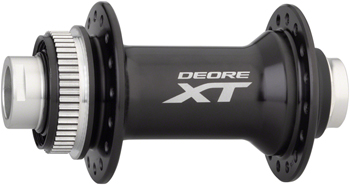Shimano XT HB-M8010 Front Hub - 15 x 100mm, Center-Lock, Black, 32h, Without Lockring Black EA Front Hub