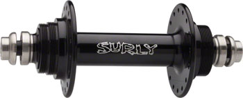 Surly Ultra New Rear Hub - Threaded x 135mm, Rim Brake, Fixed/Free, Black, 32H Black EA Rear Hub