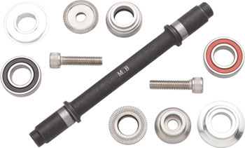 Surly Ultra New Hub Axle Kit for 120mm Rear Free/Free Silver EA Axle Set