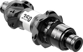 DT Swiss 350 Rear Hub - 12 x 142mm, Center-Lock, XDR, Black, 24H, Straightpull, 36pt, Straight Pull Black EA Rear Hub