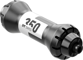 DT Swiss 350 Front Hub - QR x 100mm, Rim Brake, Black, 20H, Straight Pull Black EA Front Hub