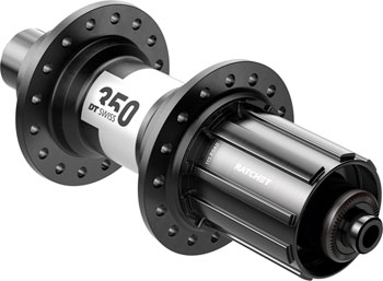 DT Swiss 350 Rear Hub - QR x 130mm, Rim Brake, HG11 Road, Black, 24H, 36pt Black EA Rear Hub