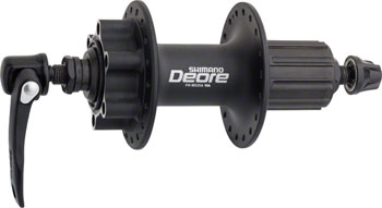 Shimano Deore FH-M525A Rear Hub - QR x 135mm, 6-Bolt, HG10, Black, 36H *OE Packaging* Black EA Rear Hub