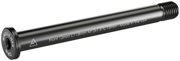 Wheels Manufacturing Front Thru Axle - M12 x 1.5 x 12, 118mm Black EA Thru Axle