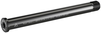 Wheels Manufacturing Front Thru Axle - M15 x 1.5 x 12, 148mm Black EA Thru Axle