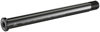 Wheels Manufacturing Front Thru Axle - M15 x 1.5 x 12, 155mm Black EA Thru Axle