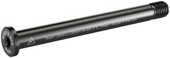 Wheels Manufacturing Front Thru Axle - M12 x 1.5 x 12, 120mm Black EA Thru Axle