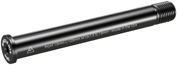 Wheels Manufacturing Front Thru Axle - M15 x 1.5 x 15 , 125mm Black EA Thru Axle