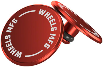 Wheels Manufacturing Wheels Manufacturing Standard Thru Axle Cap Set - Red EA Thru Axle & Skewer Part