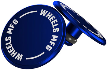 Wheels Manufacturing Wheels Manufacturing Standard Thru Axle Cap Set - Blue EA Thru Axle & Skewer Part