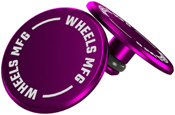 Wheels Manufacturing Wheels Manufacturing Standard Thru Axle Cap Set - Purple EA Thru Axle & Skewer Part