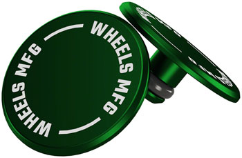 Wheels Manufacturing Standard Thru Axle Cap Set - Green EA Thru Axle & Skewer Part