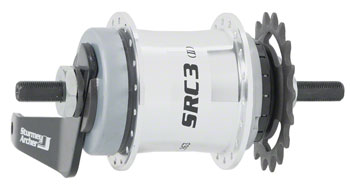 Sturmey-Archer Sturmey Archer S30 S-RC3 3-Speed Coaster Brake Hub Silver EA Internally Geared Hub