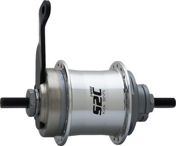 Sturmey-Archer S2C Kick-Shift Hub Kit 36h 116mm Silver with Coaster Brake Silver EA Internally Geared Hub
