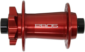Hope Pro 5 Front Hub - 15 x 110mm, 6-Bolt, Red, 28H Red EA Front Hub