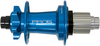 Hope Pro 5 Rear Hub - 12 x 148mm, 6-Bolt, Micro Spline, Blue, 28H Blue EA Rear Hub