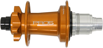 Hope Pro 5 Rear Hub - 12 x 148mm, 6-Bolt, XD, Orange, 32H Orange EA Rear Hub