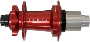 Hope Pro 5 Rear Hub - 12 x 148mm, 6-Bolt, Micro Spline, Red, 32H Red EA Rear Hub