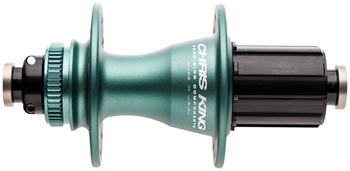 Chris King R45D Rear Hub - 12 x 142mm, Center-Lock, HG 11 Road, Matte Jade, 32H Matte Jade EA Rear Hub