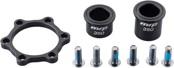 MRP Better Boost Endcap Kit - Converts 15mm x 100mm to Boost 15mm x 110mm - fits DT 350 6-bolt SET Front Axle Conversion Kit