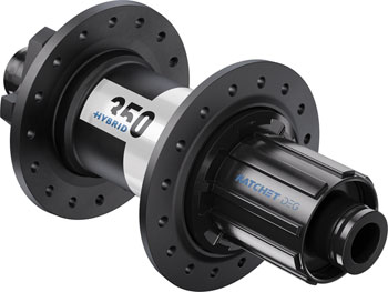 DT Swiss 350 DEG Hybrid Rear Hub - 12 x 148mm, 6-Bolt, HG 11 MTN, Black/White, 32H, DEG 60 DF Black/White EA Rear Hub