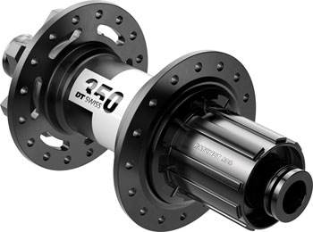 DT Swiss 350 DEG Rear Hub - 12 x 148mm, 6-Bolt, HG 11 MTN, Black, 32H, 72pt Black EA Rear Hub