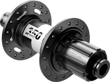 DT Swiss 350 DEG Rear Hub - 12 x 148mm, Center-Lock, HG 11 MTN, Black, 28H, 72pt Black EA Rear Hub