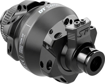 DT Swiss 350 Front Hub - 12 x 100mm, Center-Lock, Black, 24H, Dynamo Shutter 35P, Straight Pull Black EA Front Hub