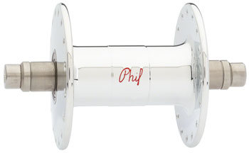 Phil Wood High-Flange Front Hub - 9 x 1 x 100mm, Rim Brake, Polished Silver, 32h Polished Silver EA Front Hub