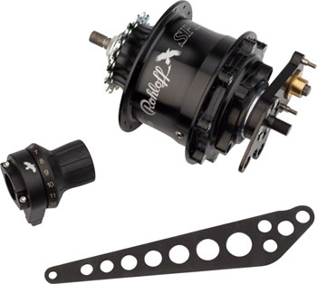 Rohloff Disc Speedhub: 14 Speed,16 Tooth Cog, Bolt-On, 32 Hole, Black EA Internally Geared Hub