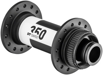 DT Swiss 350 Front Hub - 15 x 110mm, Center-Lock, Black, 32H Black EA Front Hub