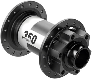 DT Swiss 350 Front Hub - 20 x 110mm DH Boost, 6-Bolt, Black, 32H Black EA Front Hub