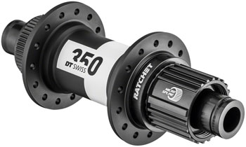 DT Swiss 350 Rear Hub - 12 x 142mm, Center-Lock, Micro Spline, Black, 28H, 36pt Black EA Rear Hub